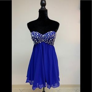 Size Small/Medium Royal Blue Prom Party Homecoming Formal Cocktail Party Dress